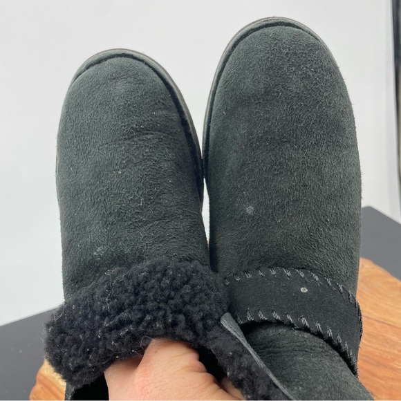 UGG McKay Boots Black suede Ankle Bootie 1012358 Sz 6.5 - Picture 6 of 7